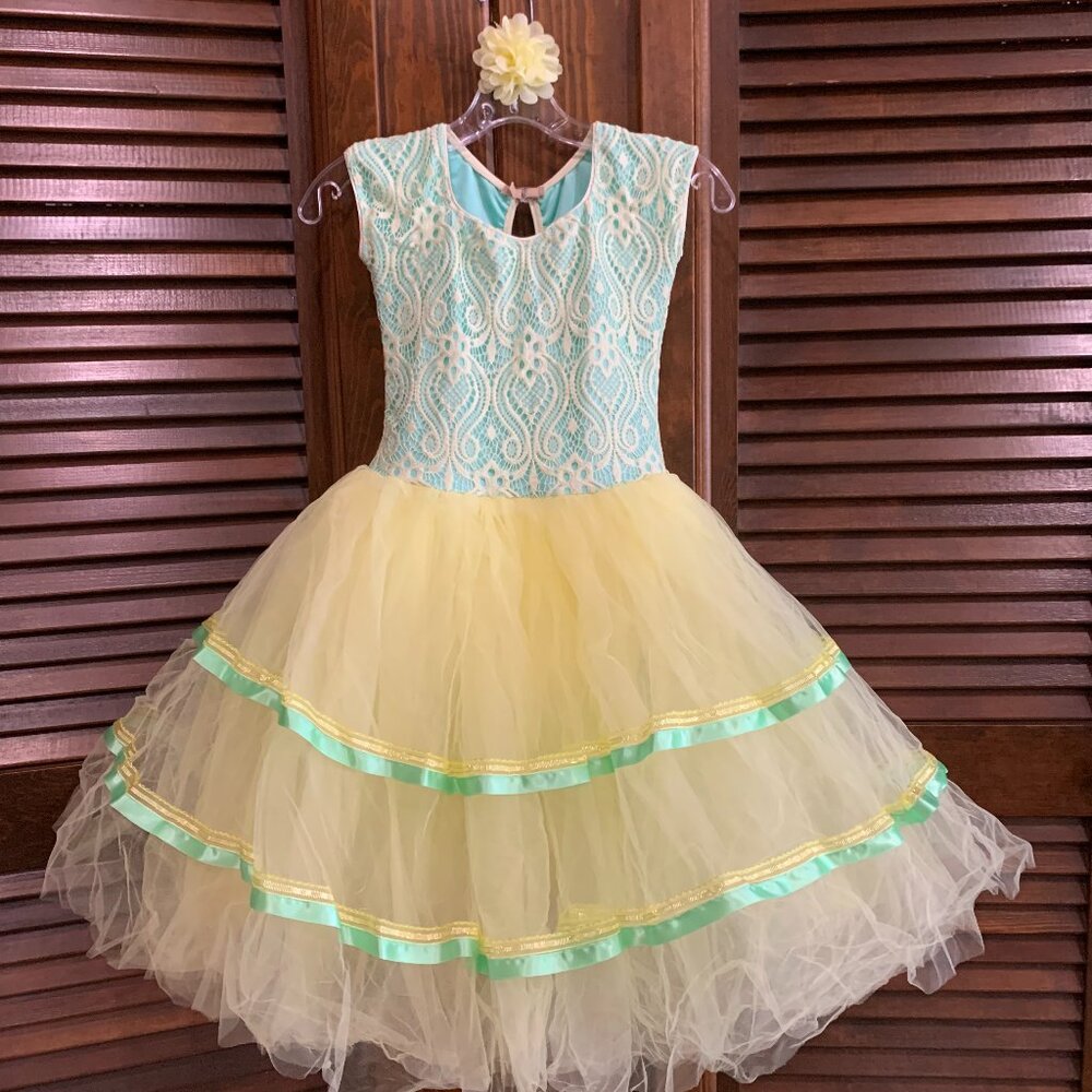 Revolution Dancewear "BRAND NEW DAY" Costume (#21636) Sz child LG